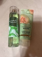 Bath Body Works Cucumber Melon Set Old And New Packaging