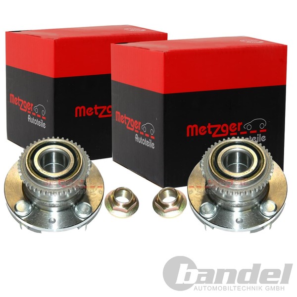 2X Metzger RADLAGER-SATZ Hinten Passend FÜR Mazda 323 MX-3 Links+Rechts | WM 921-image