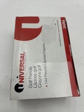 Universal Office Products 24264 Golf & Pew Pencil, Hb, Yellow Barrel, 144/box