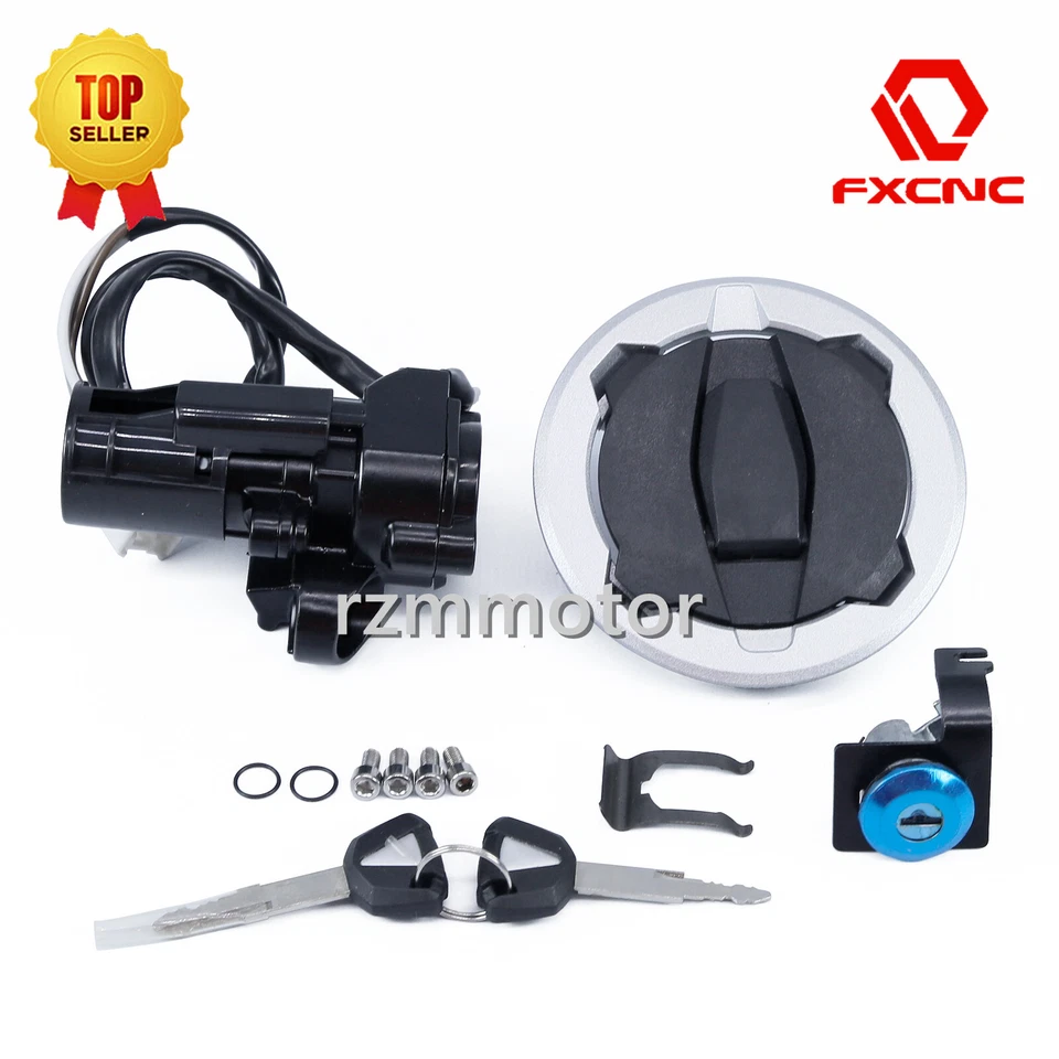 Interruptor de encendido para Kawasaki NINJA400/Z400EX400 18-23 tapa de gas combustible llave de bloqueo de asiento Foto 4 de 4