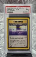 #114 2000 Pokemon Gym Chal. Fuchsia City Gym 1st Edition PSA 9 Mint