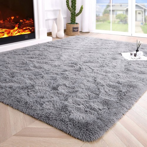 Soft Modern Area Rug Luxury Fluffy Living Room Carpets for bedroom 6x9 Feet - Picture 18 of 138