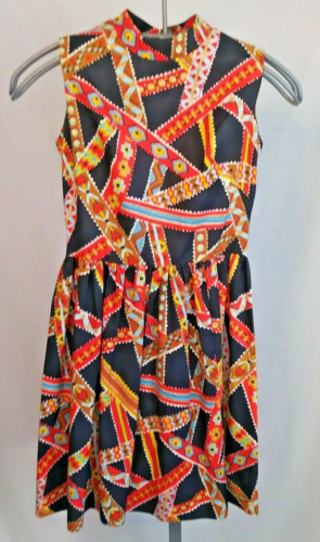 Vtg 60's Koawaiian Hawaiian Print Dress Short Sheath Womens Size 8 Colorful Mod - Picture 2 of 10