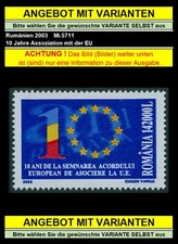 Rumänien 2003 Assoziation mit der EU,Europa,Sterne,European Union,EU Mi.5711