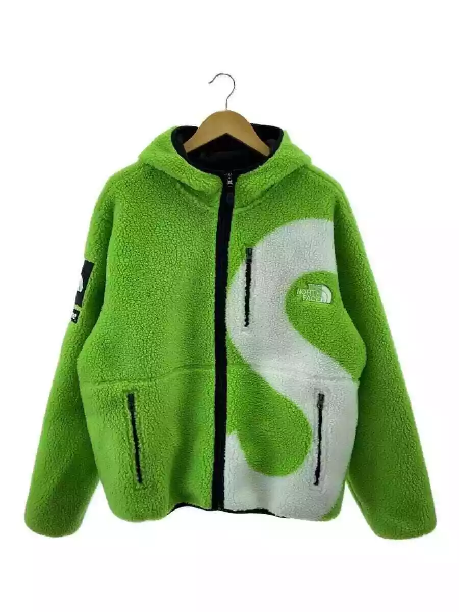 Veste polaire logo Supreme THE NORTH FACE vert M d'occasion