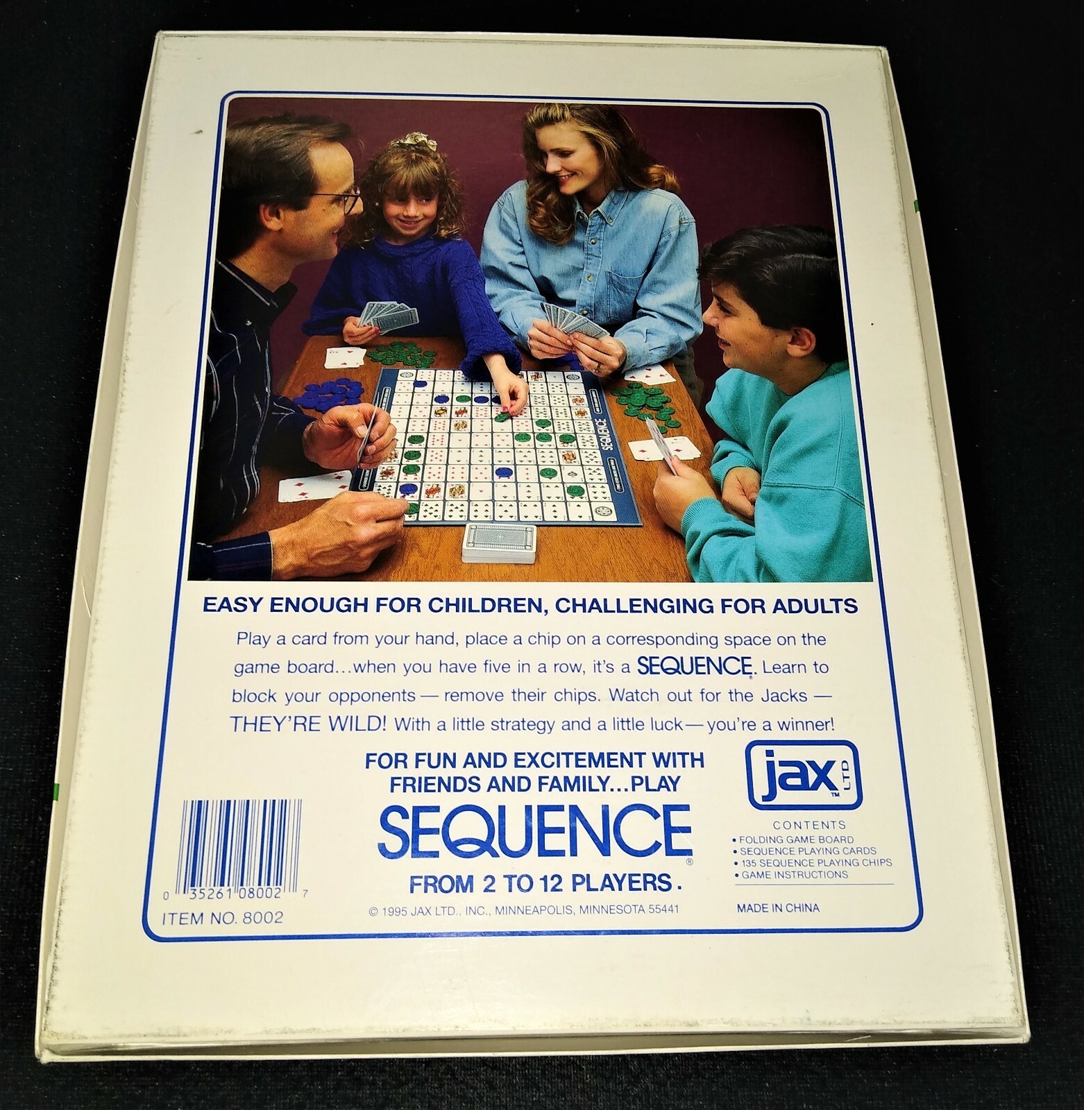 Sequence Classic Exciting Card Strategy Board Game by Jax - Very Good  Condition | eBay