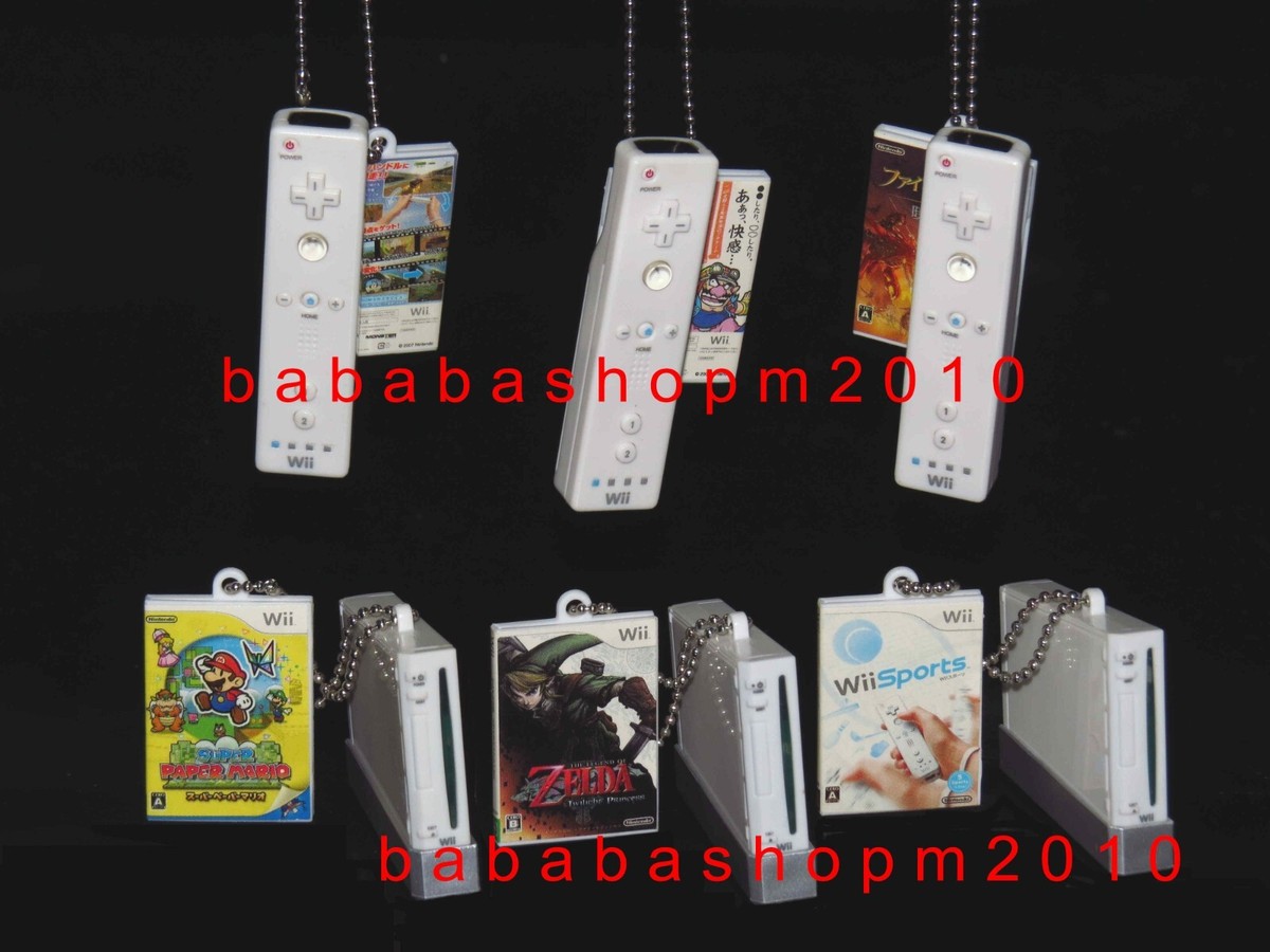 Yujin Wii game keychain gashapon figure (full set of 6 keychain