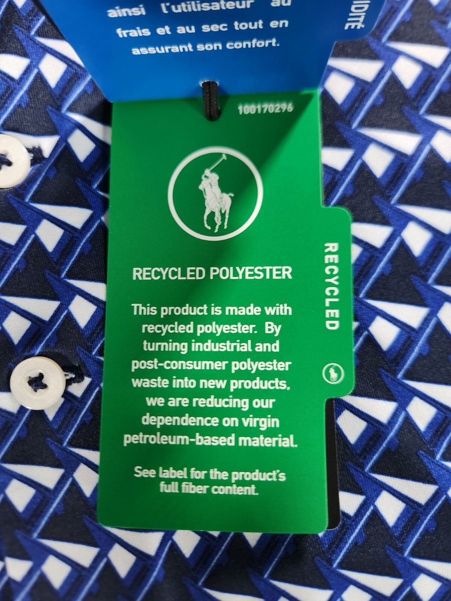 Ralph Lauren RLX Golf 5/15 Navy Polo Shirt Men's Size Medium New