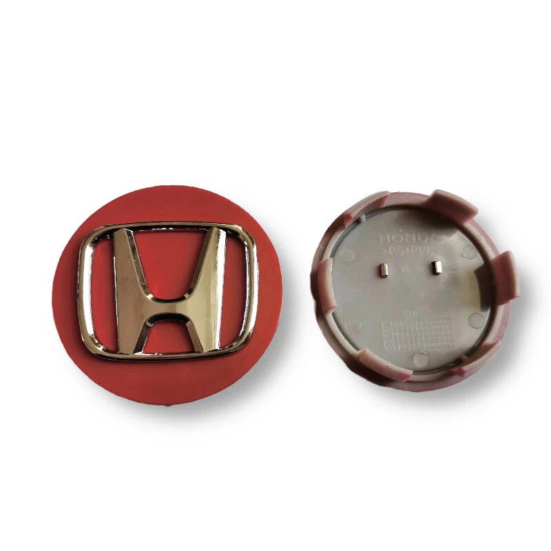 For Honda 4PCS Ø69mm Hubcaps wheel centre caps CRV CIVIC HRV Accord  red - image 2 of 2