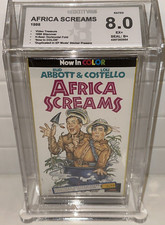 NEW / SEALED Abbott & Costello Africa Screams Movie Video VHS Beckett 8.0