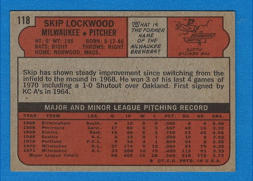1972 Topps Baseball High Grade U-Pick to complete your set - 第 153/451 張圖片