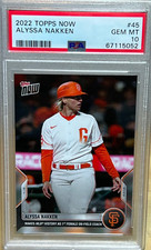 ALYSSA NAKKEN PSA 10 2022 TOPPS NOW MLB ON-FIELD COACHING DEBUT 4/12/2022 GIANTS