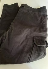 H&M Skinny Fit Coupe Moulante Men's Cargo Pants Jeans Green Size Large