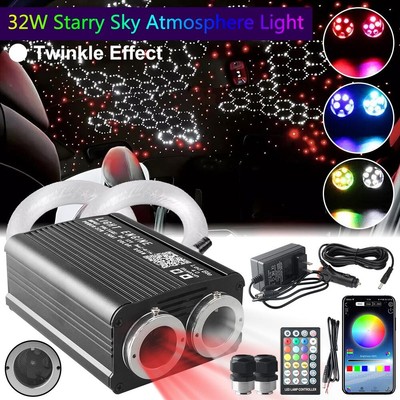 3/4M Auto Lichtfaser LED Sternenhimmel Twinkle Meteor Glasfaser Optik effekte DE