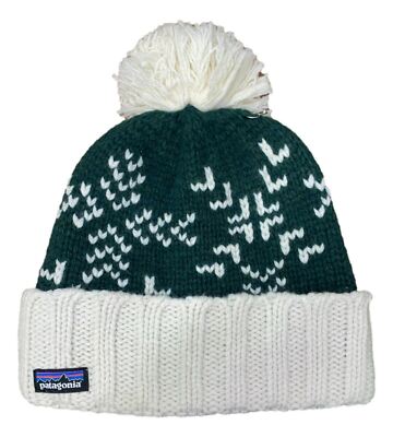 Patagonia Women's Snowbelle Beanie Hat (Evergreen Flake/Green One Size  33445