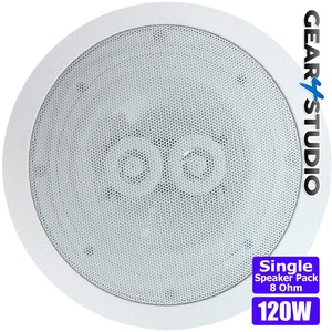 Ceiling Speaker 6 5 Bass Tweeters 120w 8 Ohm Home Shop Surround