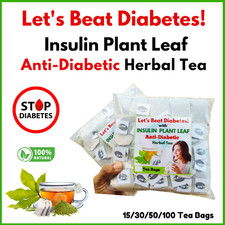 Insulin Plant Leaf/Leaves Tea Bags Costus Igneus Diabetic Herbal Organic Powder
