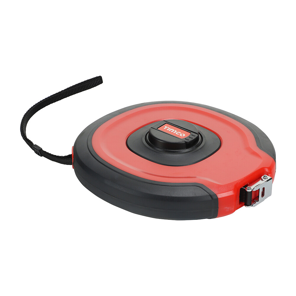 Timco Closed Reel Tape Measure Stretch Resistant Fibreglass Fast Wind 30mx13mm
