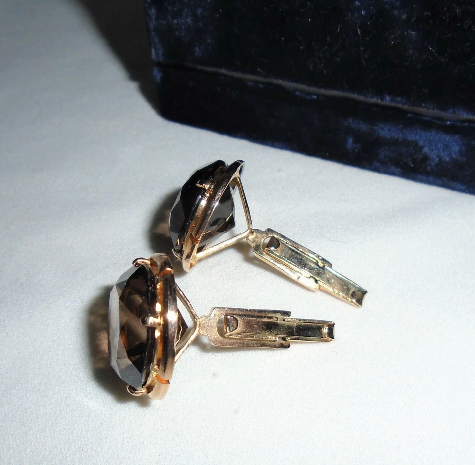 Sterling Silver Quartz Cufflinks and Tie Pin Vintage Men's Accessories  - Image 2 of 4