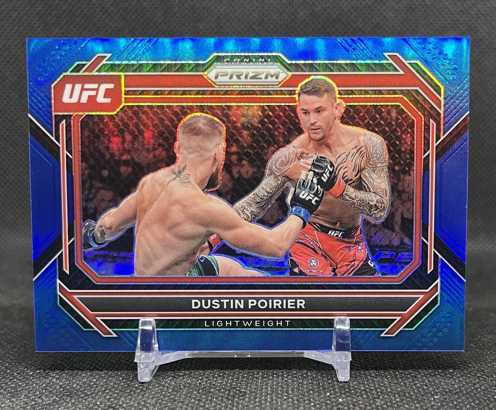 2023 Panini Prizm UFC DUSTIN POIRIER #2 BLUE Prizm /175 Lightweight SP