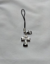 Cross Cell Phone Charm Strap Car Key Fob Hanging Pendant Decor Handmade Clip On
