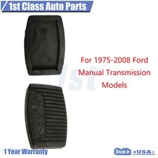 2pcs Brake Clutch Pedal Pads For 1975-08 Ford F-150 F-250 F-350 Super Duty 20729