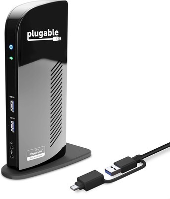 Laptop Docking Station Dual Monitor for USB C or USB 3.0 Compatible
