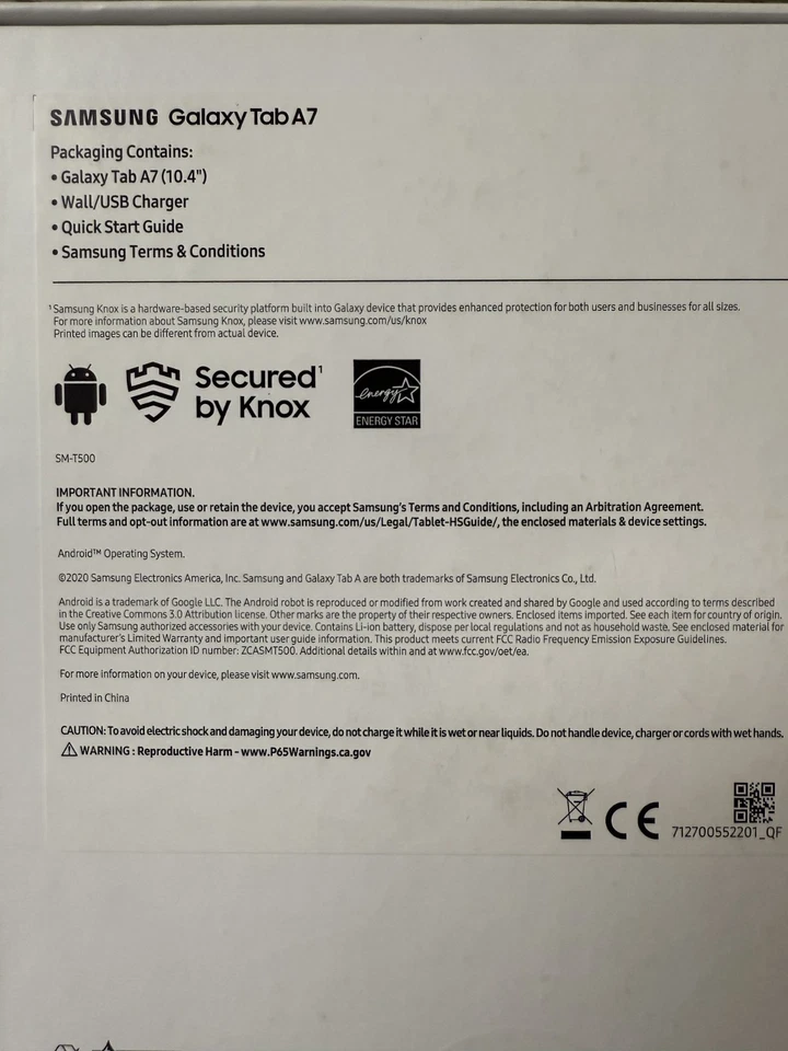Samsung Galaxy Tab A7 SM-T500NZAAXAR 32 GB, Wi-Fi, 10.4 in - Dark Gray - Image 3 of 4