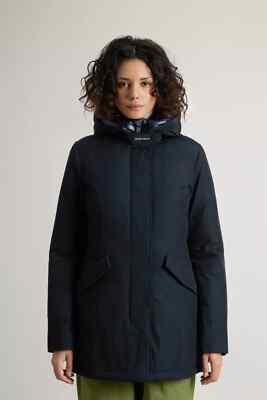 Woolrich Arctic Parka in Ramar Cloth Blue Dark Navy Women's Coat