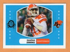 Jonathon Jennings 2017 Upper Deck CFL retro card BC Lions  Saginaw Valley State