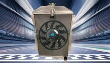 For Chevy Chevrolet Special Deluxe L6 Engine 1940 3 Row Aluminum Radiatorfan Mt