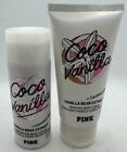 Victoria's Secret Pink Coco Vanilla Lotion & Body Scrub Mini Travel Size Set