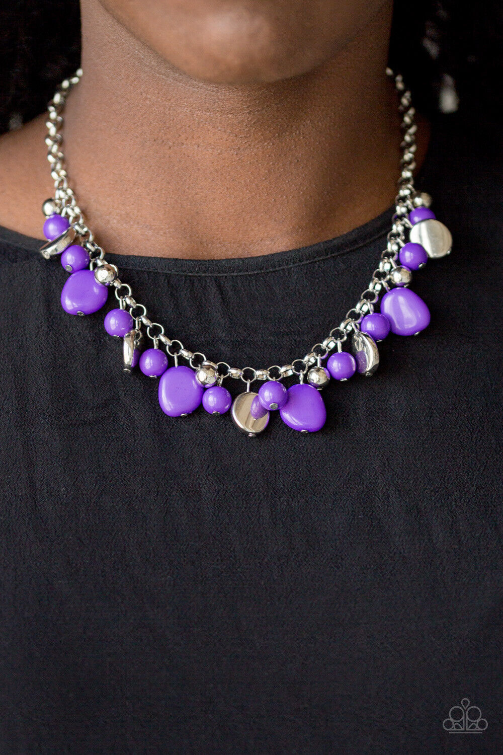Paparazzi Color Me Smitten - Purple Necklace – A Finishing Touch Jewelry