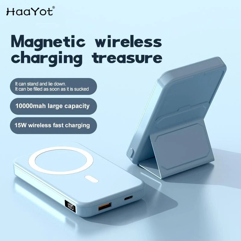10000mAh Portable Power Bank with 15W Fast Charging, 1-USB Output, Multicolor Plastic Design for Mobile Phones and Devices