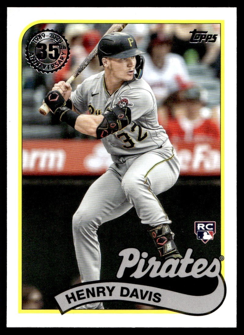 2024 Topps Series 1 1989 Henry Davis Rookie A67 Pittsburgh Pirates #89B-28