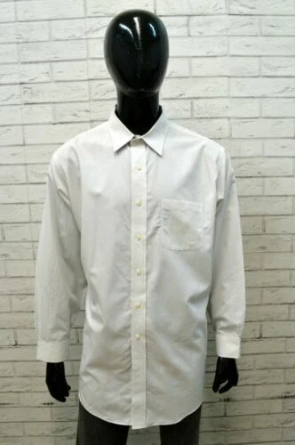 Camicie classiche da uomo bianche Brooks Brothers in cotone