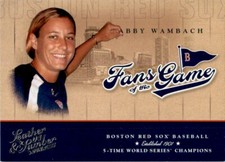 2004 Donruss Leather & Lumber Fans of the Game Abby Wambach Red Sox #FG-4