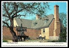 Williamsburg VA  The Public Gaol a Prison Continental Postcard     cl55