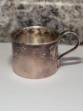 Sterling Silver Watrous Baby Cup Child's No Monogram 033 Vintage 86.61g Antique
