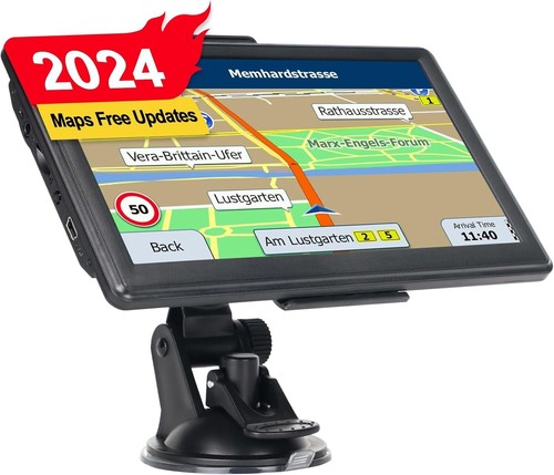 Semi Truck Gps Commercial Driver Accessories Navigation System Trucker 2024 Maps