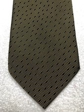 HUGO BOSS MENS TIE BROWN WITH BLACK 3.75 X 59