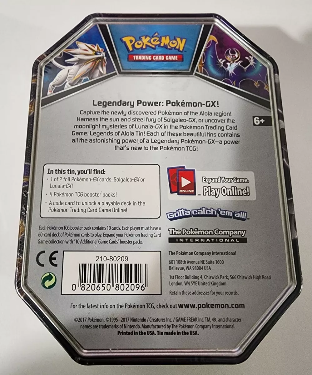 Pokémon TCG: Legends of Alola Tin (Lunala-GX)