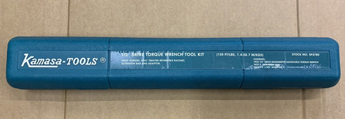 Kamasa 1/2” Drive Torque Wrench Kit SP 3780 150 FT/LBS 5" EXT 1/2"X3/8" ADAPTOR - Picture 2 of 2
