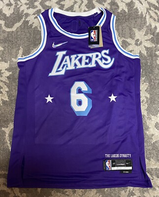 Nike LA Lakers LeBron James Swingman City Edition Jersey Mens