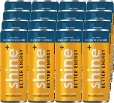 Shine Healthy Energy Drink Blueberry Lemonade - Sugar Free Mental Focus Nootr...