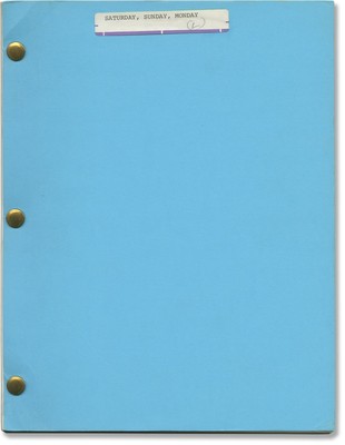 Laurence Olivier Joan SATURDAY SUNDAY MONDAY Original screenplay for #153938