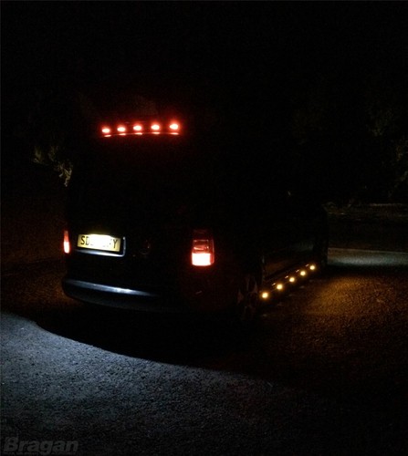 Rear Roof Bar+Flush LEDs 3 Function To Fit Citroen Dispatch 2007-2016 Stainless - Picture 3 of 8