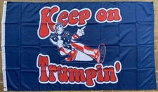 3X5 FT Keep On Trumpin' Blue Trump VANCE 2024 5X3 Flag BANNER