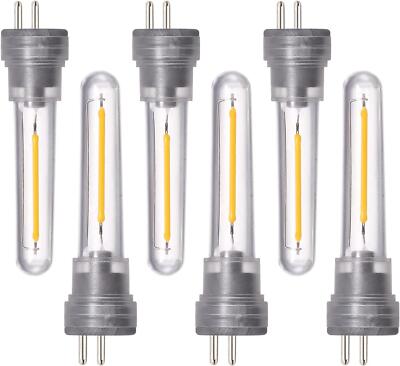 6er Pack S14 LED Glühbirne Plug in, 1W S14 Ersatz LED Glühbirnen, Ersatz LED