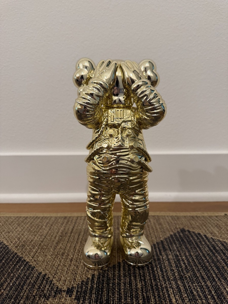KAWS Holiday Space Figure Gold with Box Authentic | eBay